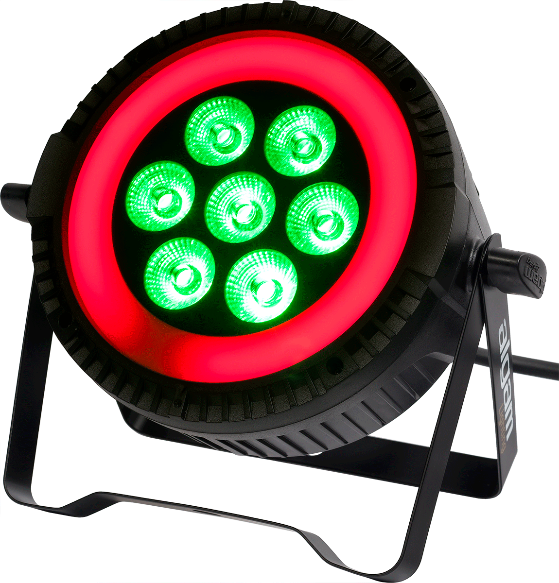 PARWASH 76 RING 7 x 6W LED PAR Wash with RGB LED Ring