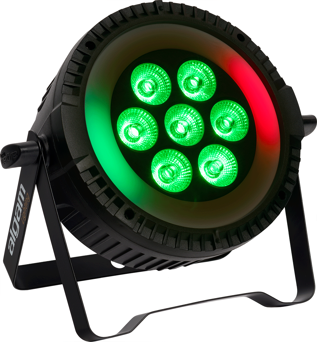 PARWASH 76 RING 7 x 6W LED PAR Wash with RGB LED Ring