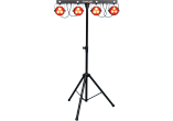 STAGE-BAR LED projector on stand and pedal board