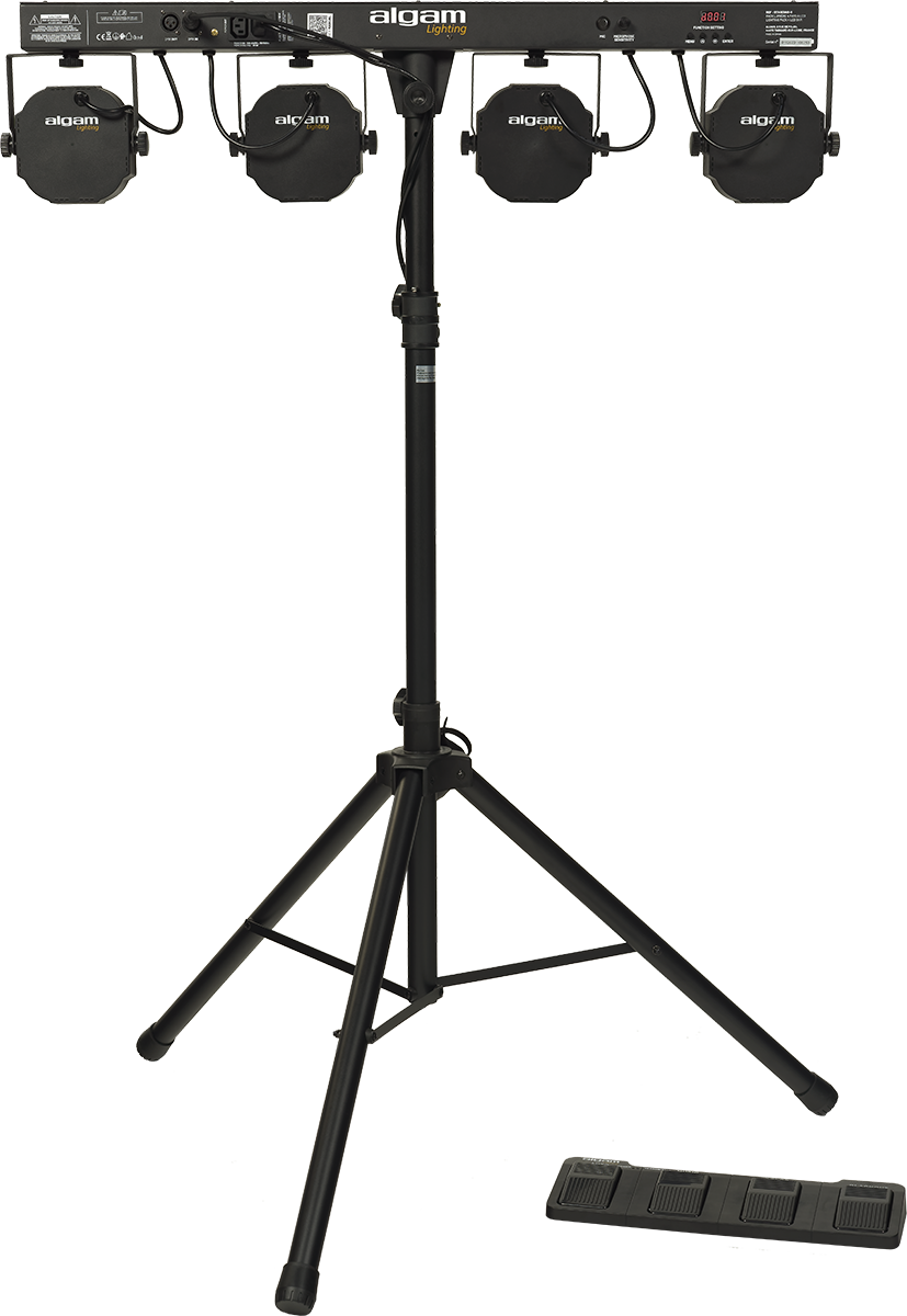 2-in-1 LED Spotlights on Stand with Foot Controller