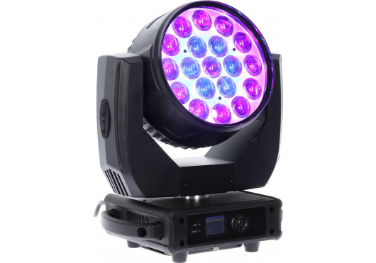 19 x 15W RGBW LED Wash Moving Head + Zoom