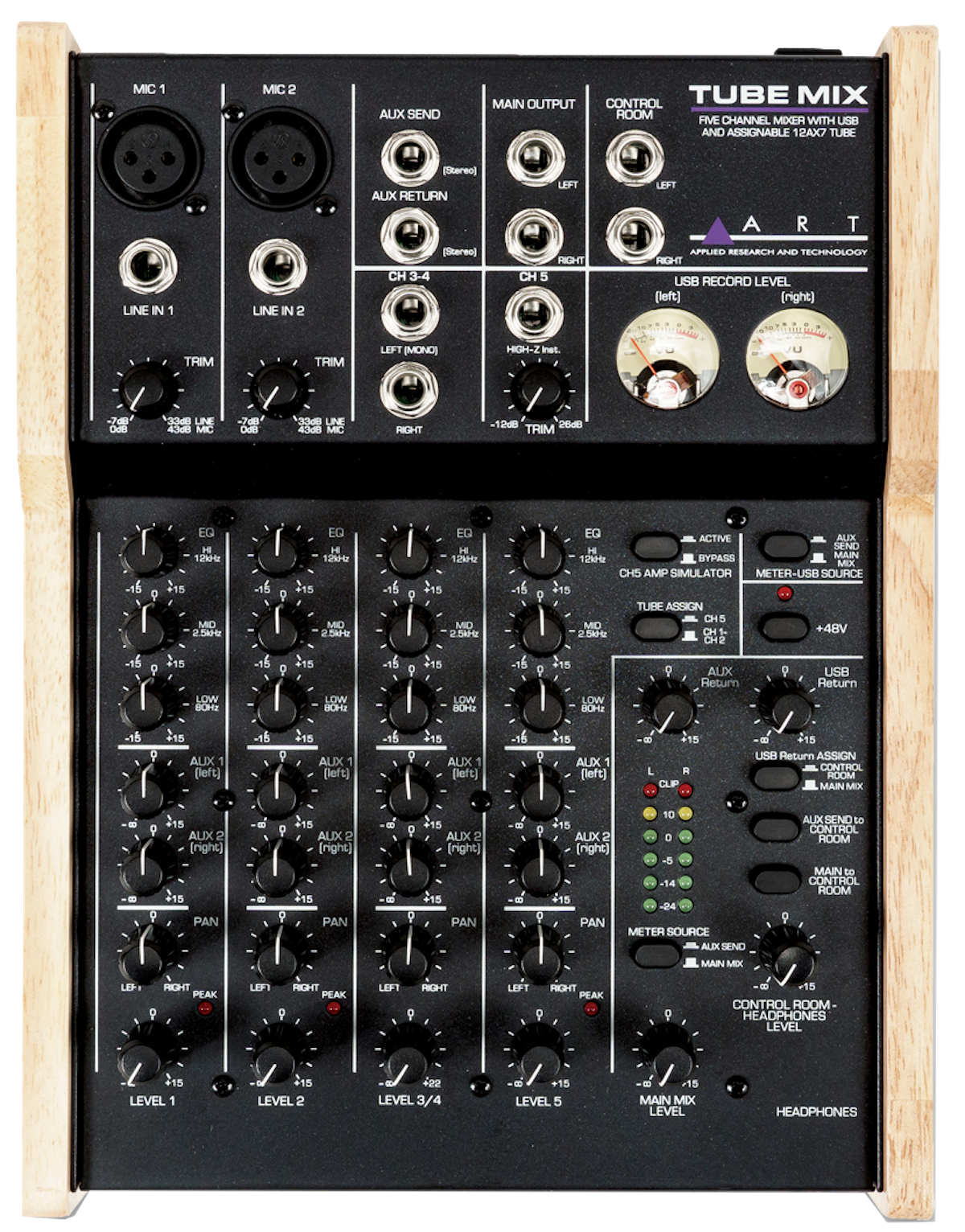 5-Channel Tube Mixer with USB