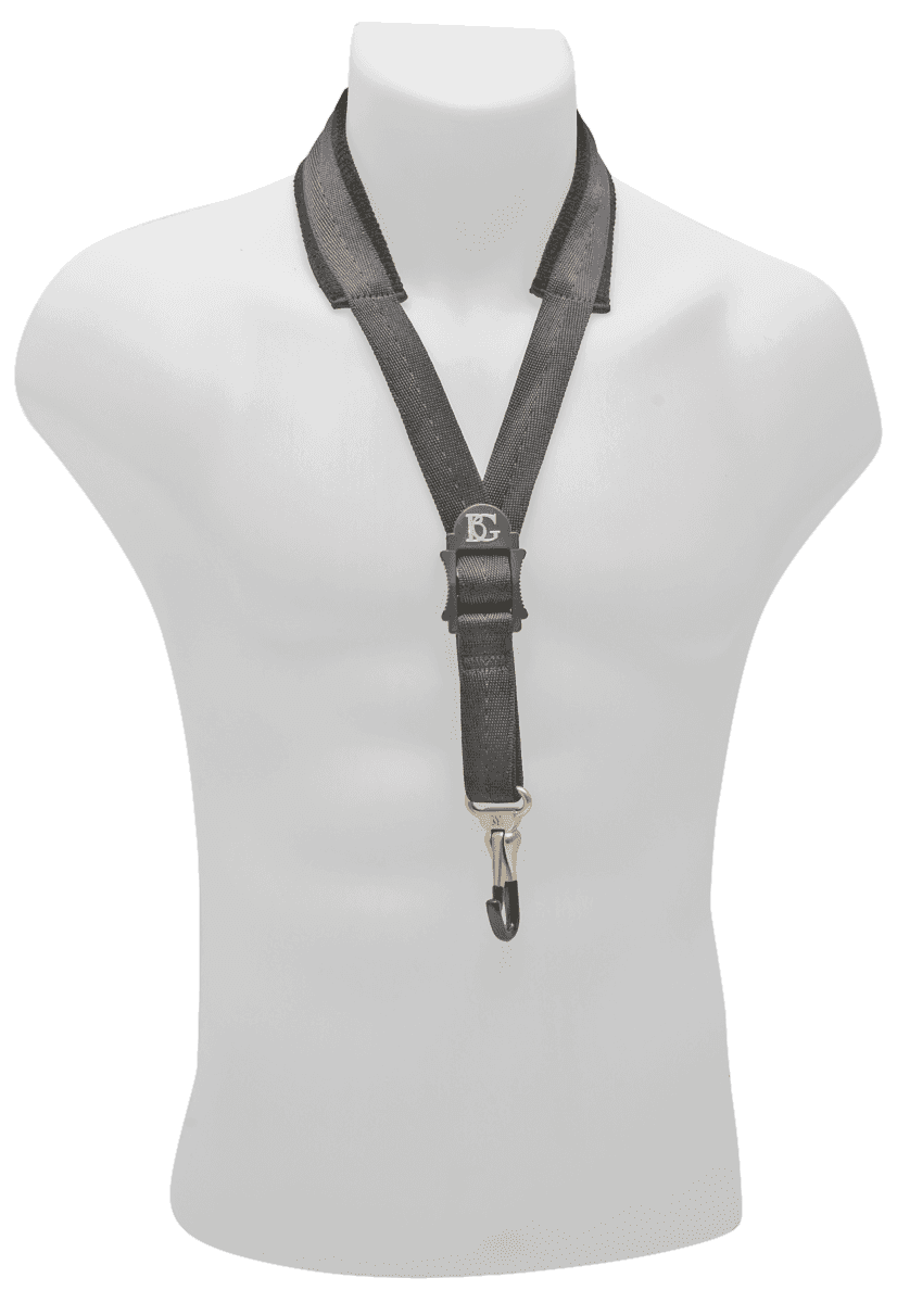 Strap comfort for sax - metal snap hook