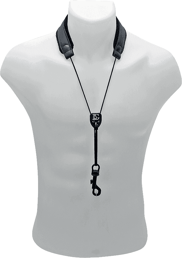 Strap leather for sax - snap hook