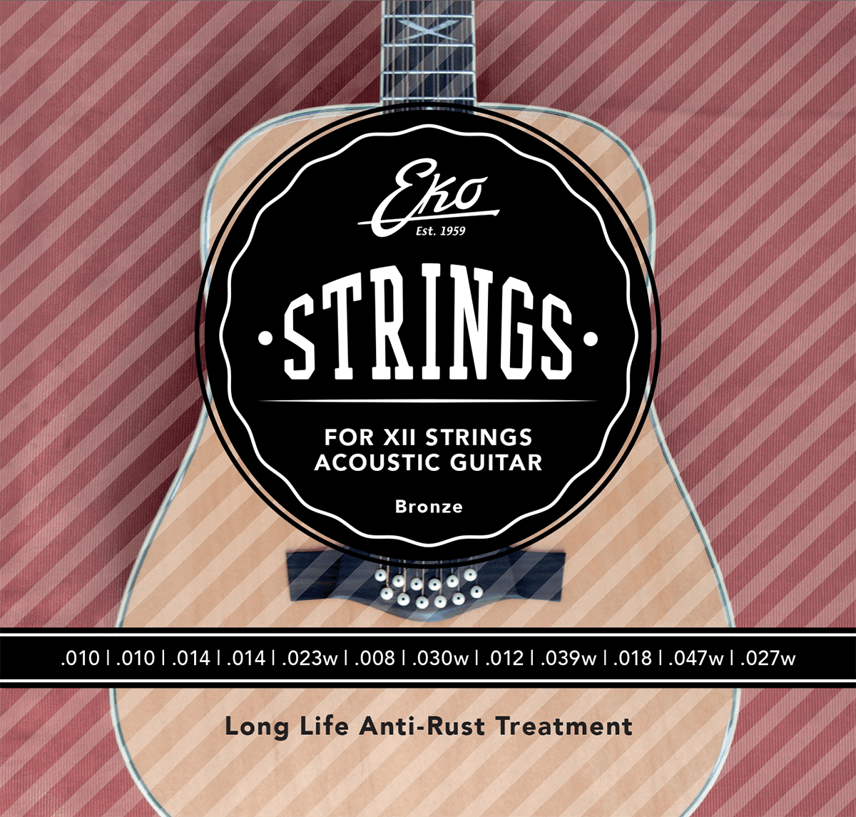 12-string 10-47 acoustic guitar strings