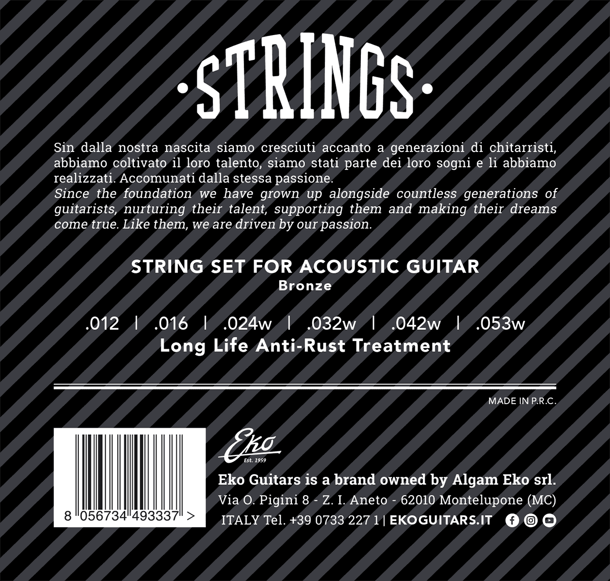 12-53 acoustic guitar strings