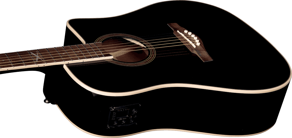 NXT D100CWE Dreadnought cutaway See Through Black