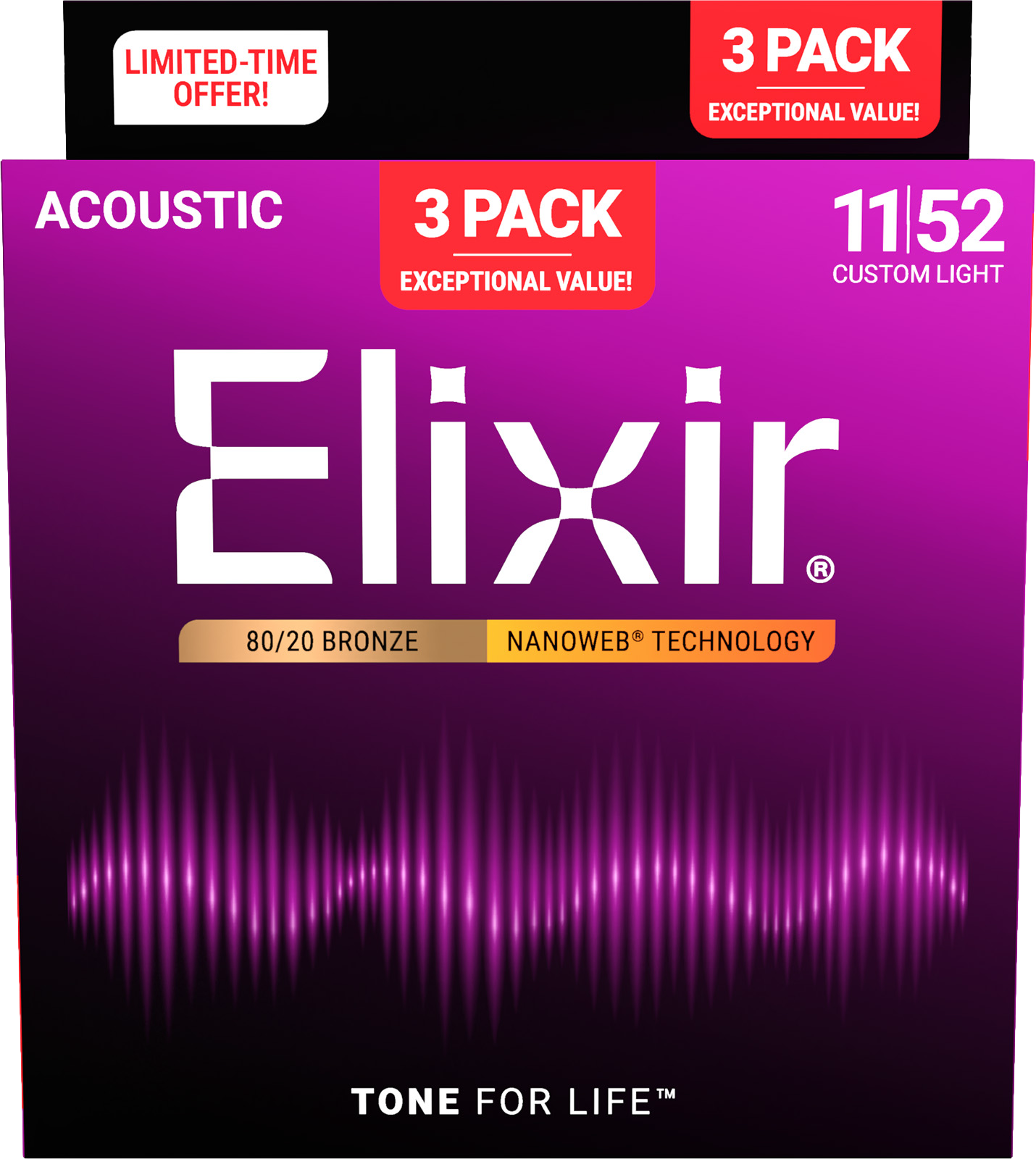 3 Pack Custom Light 11-52