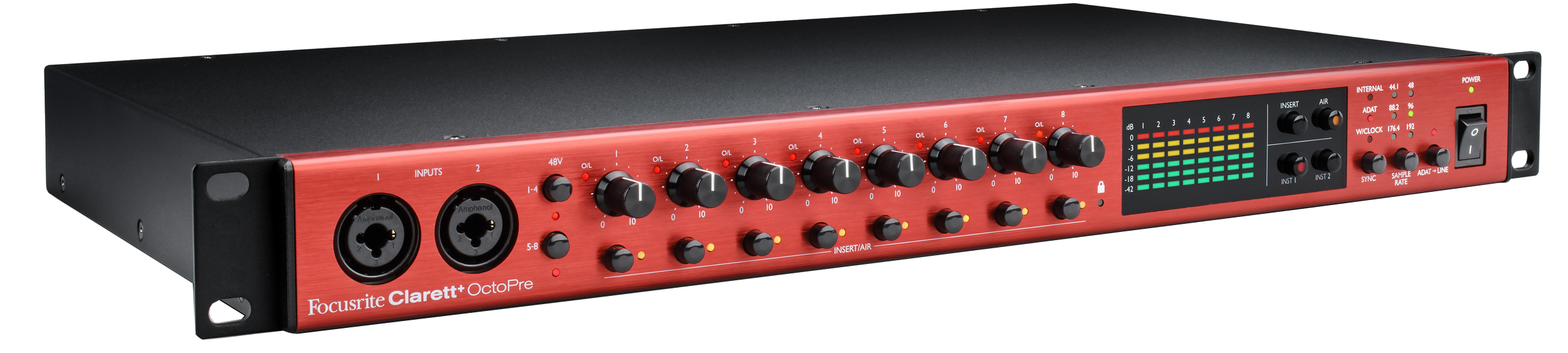 8 channel ADAT microphone preamp