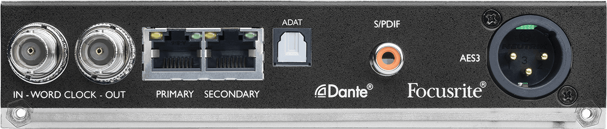 2 channel AD card ADAT/Dante for ISA One