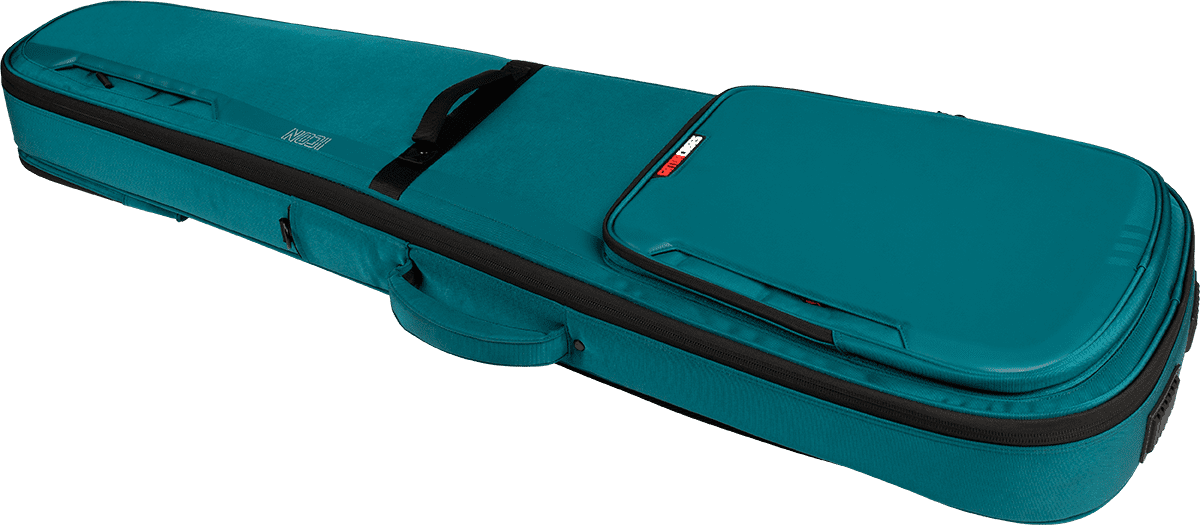 Semi-rigid case for bass, blue
