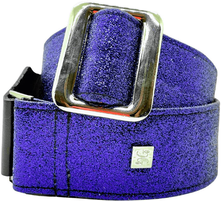 Gorgi Glitter Purple Hologram 2” Guitar Strap
