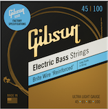 45-100 Long Scale Brite Wire Electric Bass Strings, 4-String, Roundwound Ultra-Light