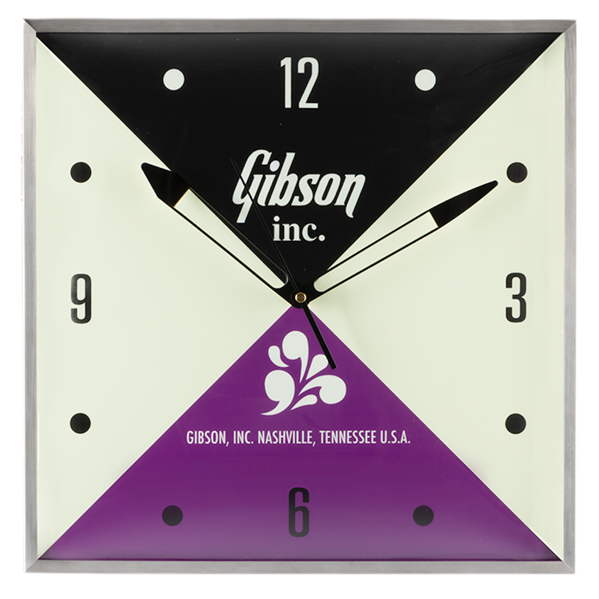 Gibson Vintage Lighted Wall Clock, Gibson Inc. Sign