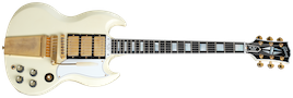 1963 Les Paul SG Custom Reissue 3-Pickup w/ Maestro VOS Classic White