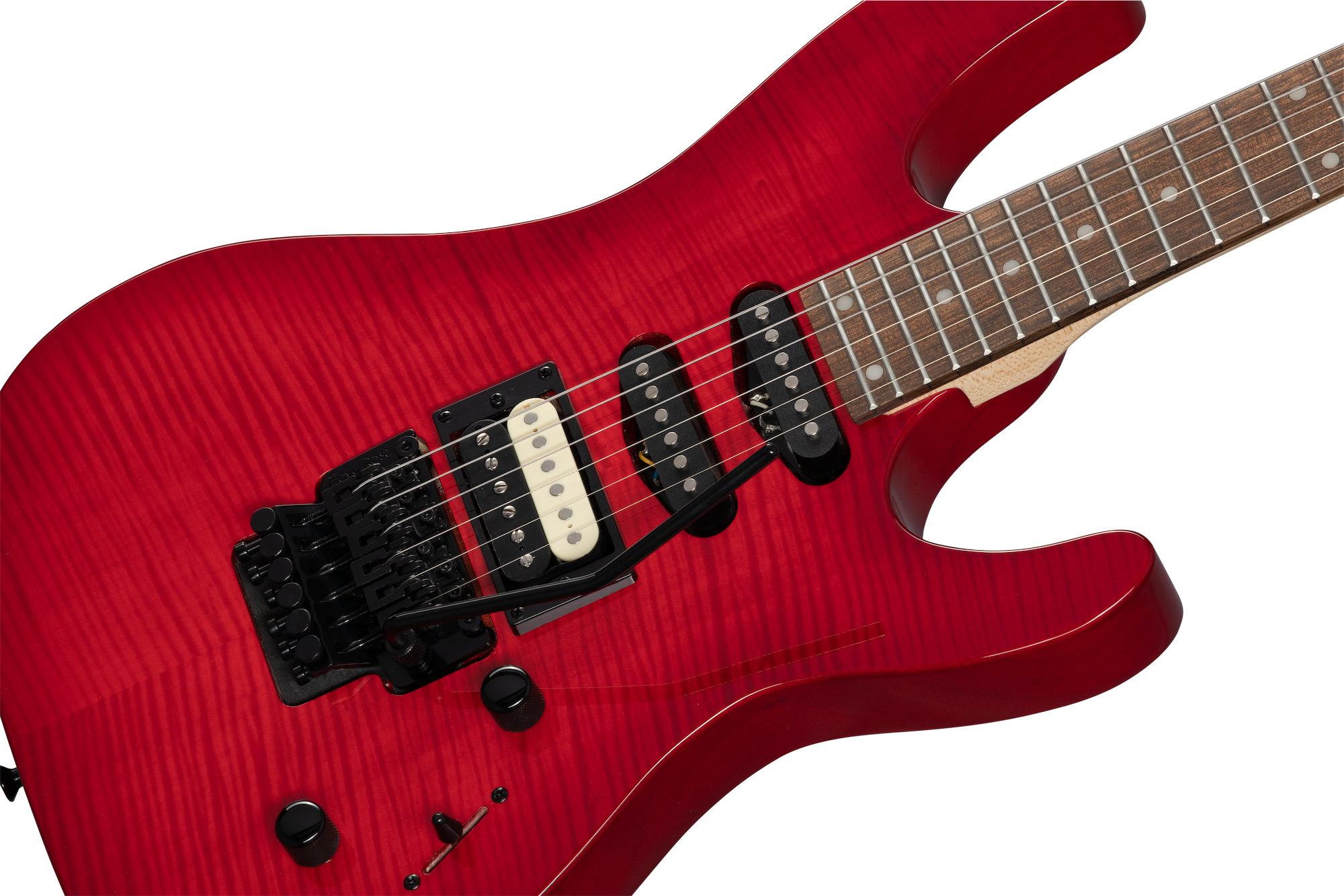 Striker Figured HSS ( Floyd Rose Special) Transparent Red