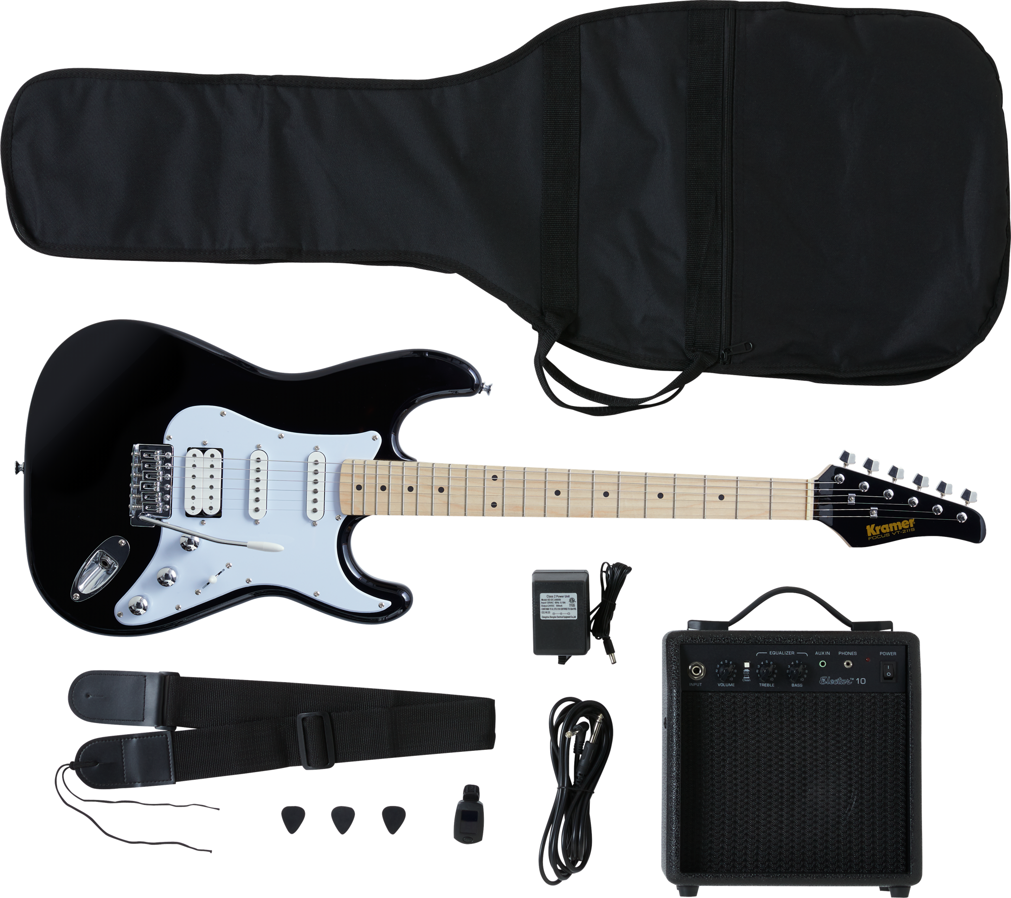 Focus Electric Guitar Player Pack Black