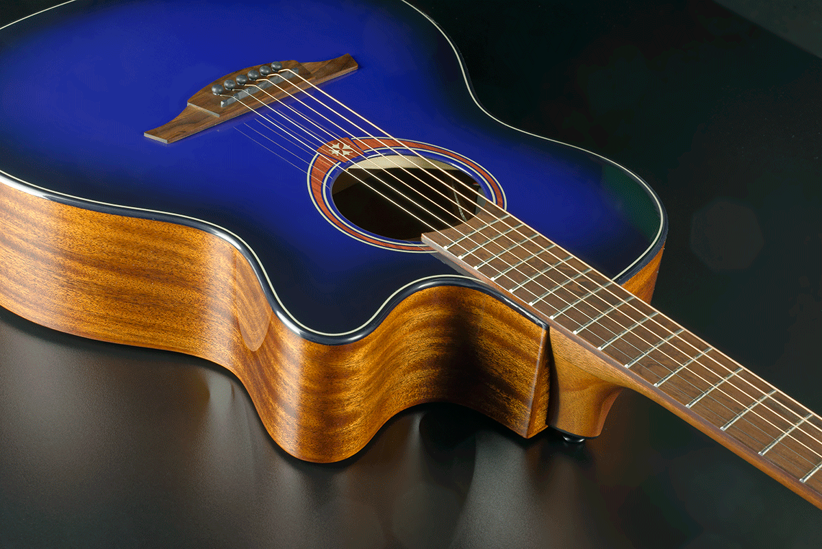 Tramontane Special Edition Blue Dreadnought Cutaway Acoustic-Electric