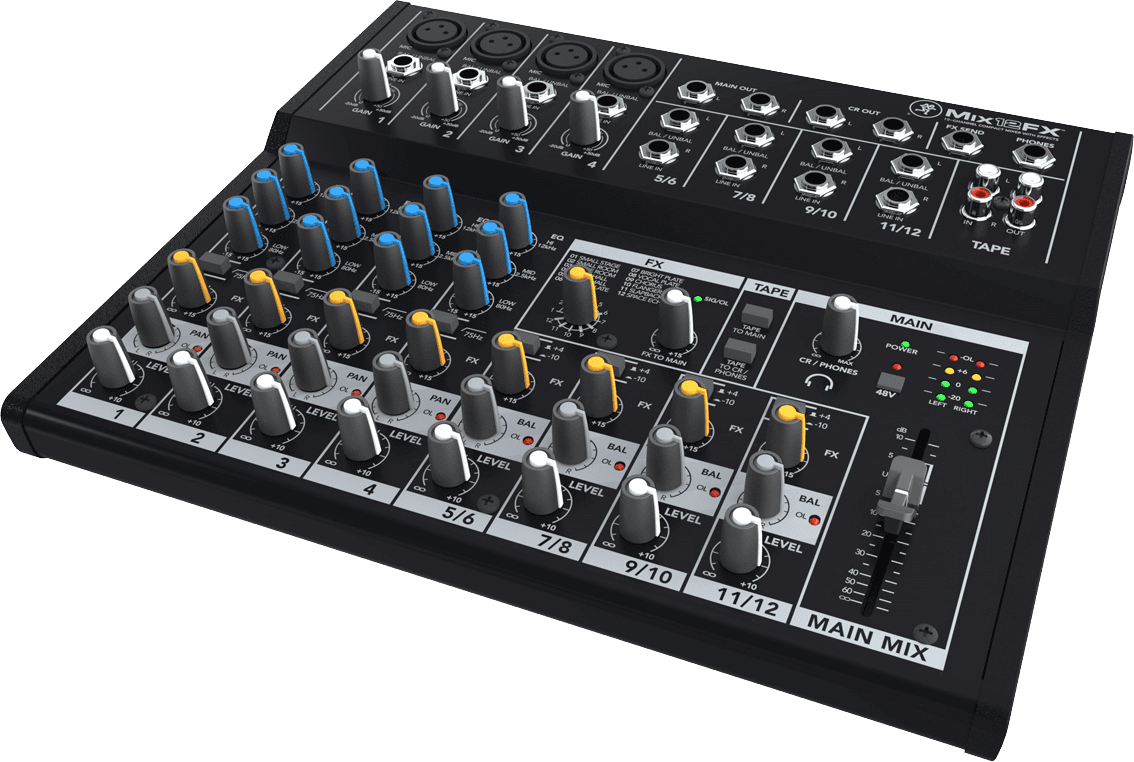 12-Channel Compact Mixer with Effects
