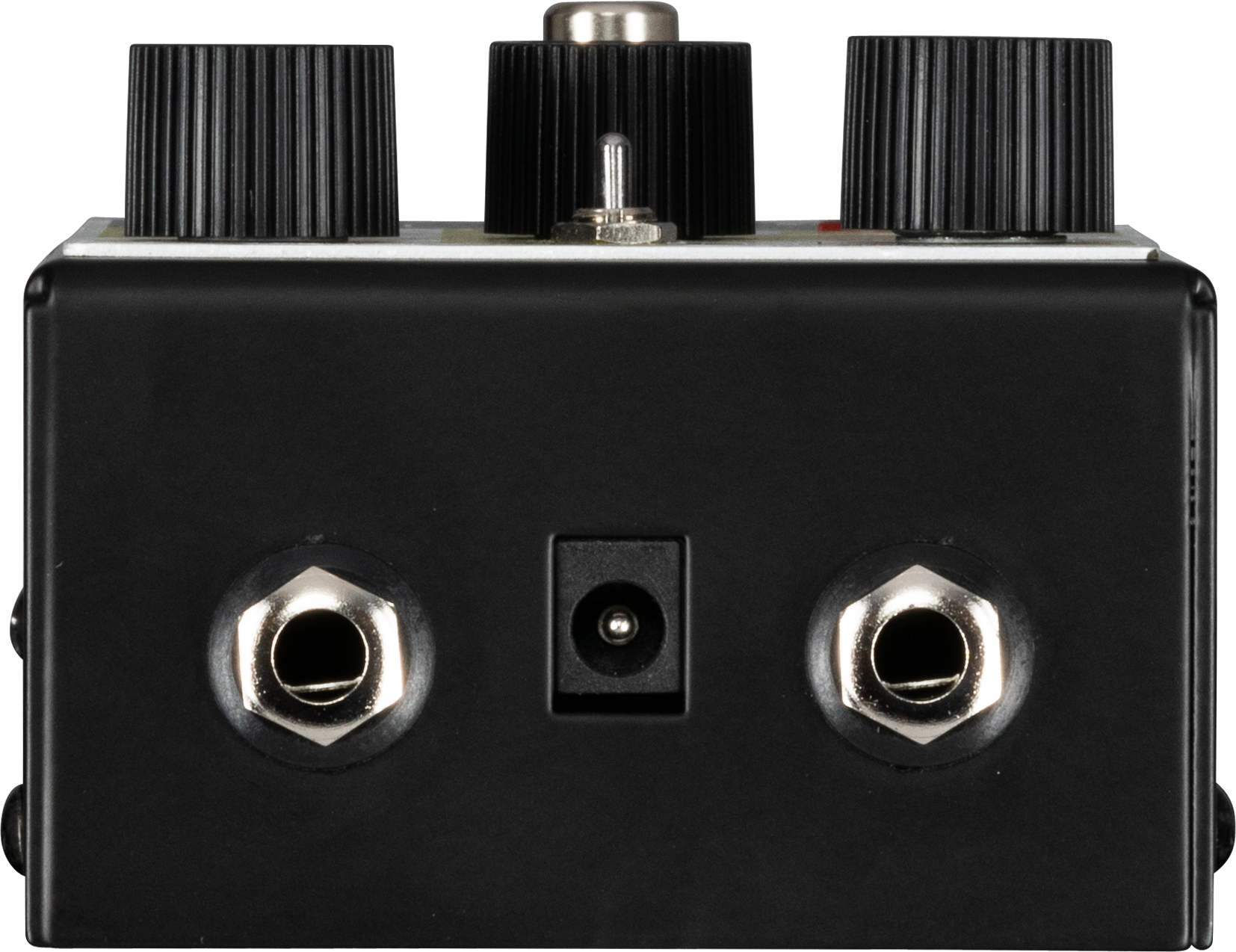 Overdrive pedal with toggle switch for clean or dirty