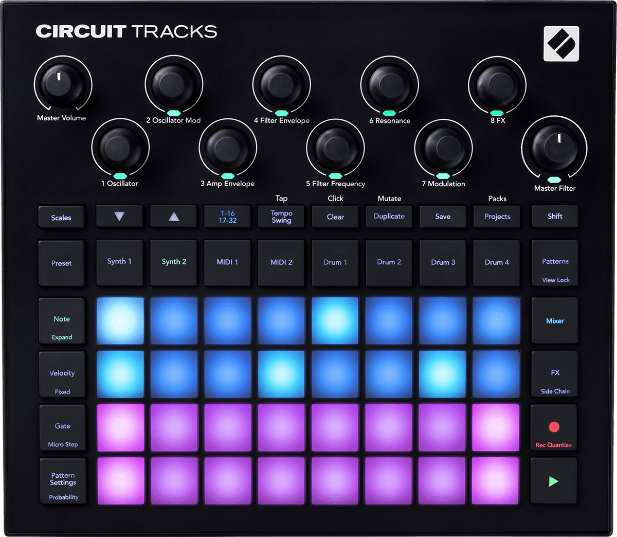 Standalone or host connected groove box with SD card