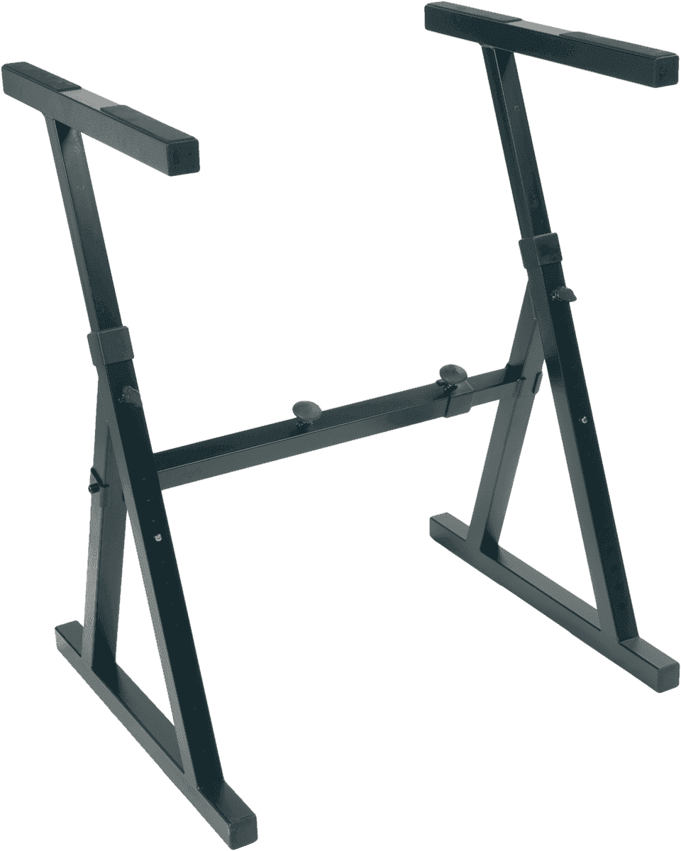 Double tier Z keyboard stand black